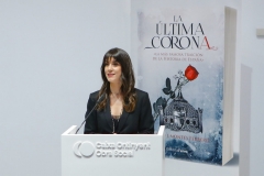 Marta Montés en la presentación de LA ÚLTIMA CORONA, 11-2-22